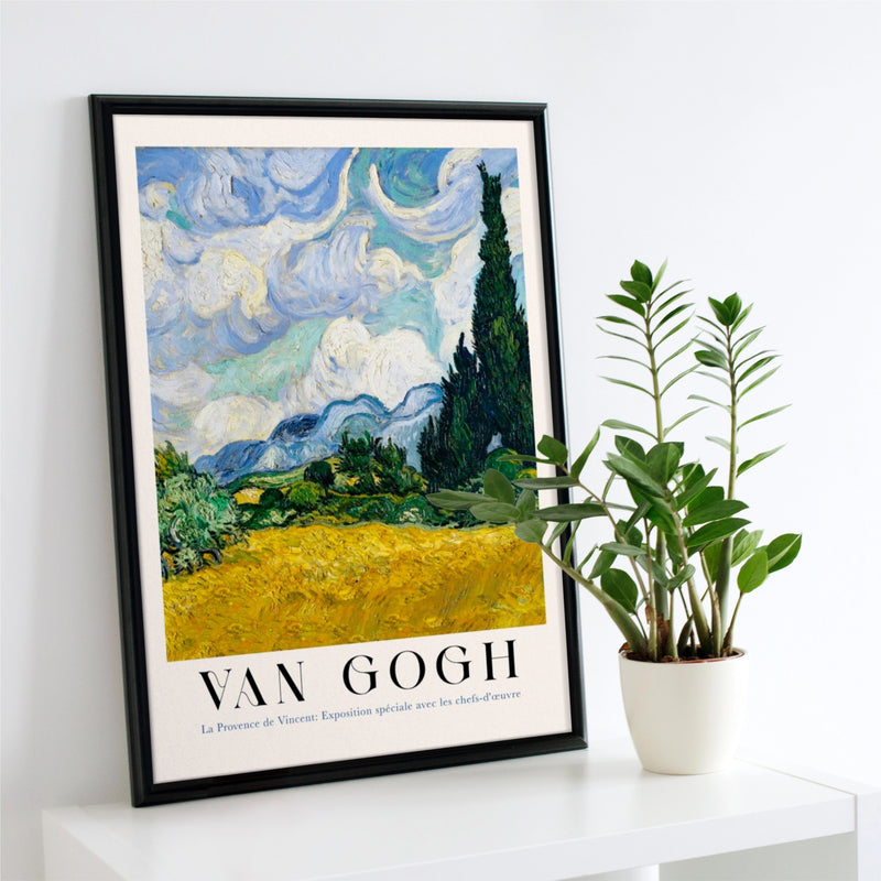 Wheat Field with Cypresses (Vertical) – Van Gogh Exhibition Art Poster | Fine Art Print — Ansicht 2