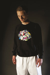 Starstyling Solar Plexus Sweater Unisex Rest-Foil Circle Handmade — Ansicht 1