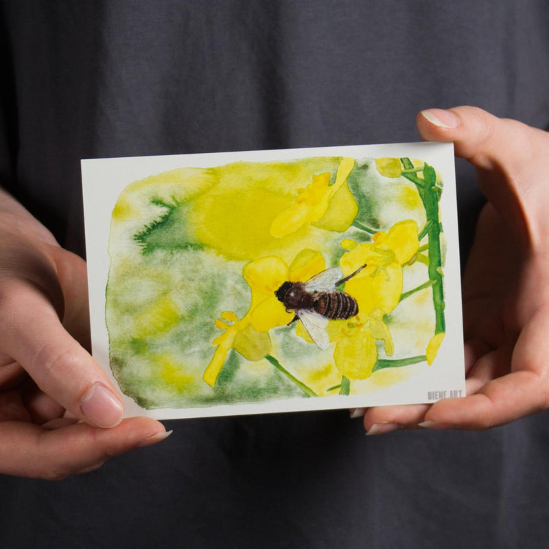 Set of 6 Bee Watercolor Postcards - Recycled Paper — Ansicht 7