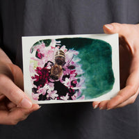 Set of 6 Bee Watercolor Postcards - Recycled Paper — Ansicht 6