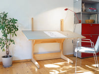 DEXTER: Artist Stehschreibtisch – Höhenverstellbar Buchenholz 160x80 cm — Ansicht 2
