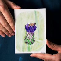 Set of 6 Bee Watercolor Postcards - Recycled Paper — Ansicht 3