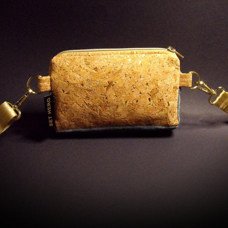 Bum Bag & Shoulder Bag 2-in-1 – Cork Fabric & Velvet — Ansicht 20
