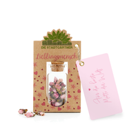 Favorite Mom - Gift for Mom Dried Flowers in Glass — Ansicht 1
