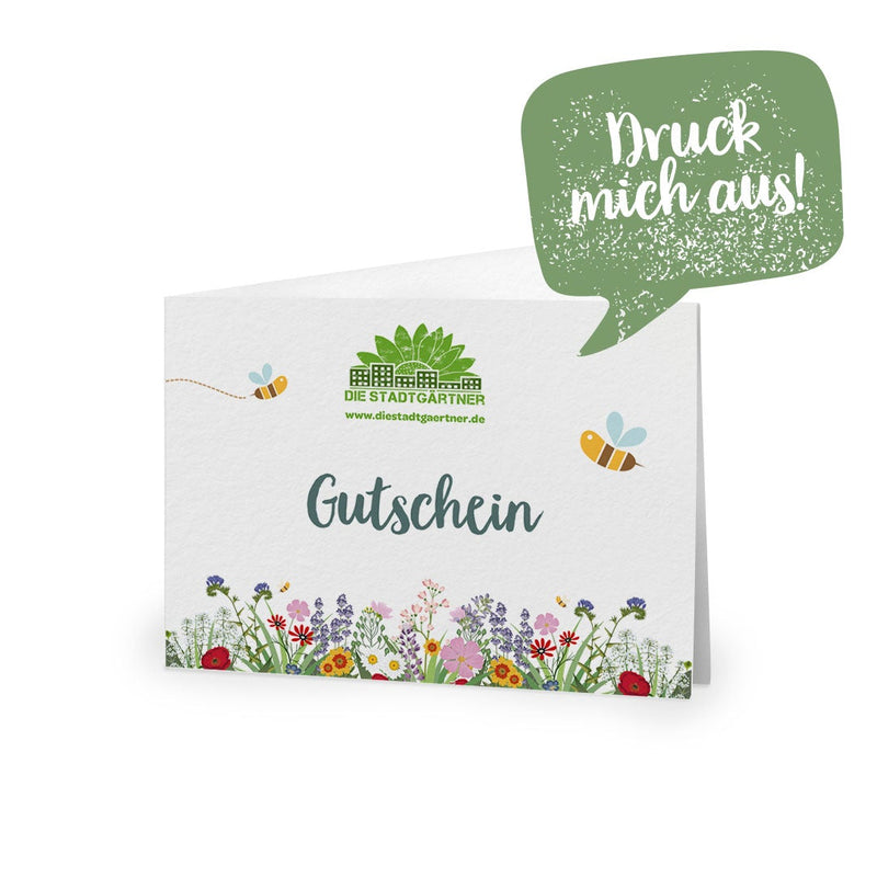 Voucher by email for self-printing – Die Stadtgärtner — Die Stadtgärtner