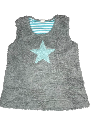 Kinderkleid Stern aus Bio-Baumwollplüsch – Kuschelig | Hautfreundlich | Nachhaltig