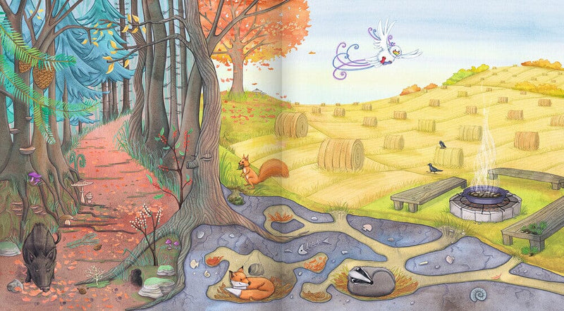 FamilyFlow Fantasy Journeys Autumn Magic for Falling Asleep – Children's Book with Relaxation Exercises — Ansicht 2