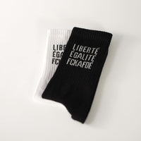 FCKAFDÉ Statement Socken schwarz – Bio-Baumwolle, Made in EU — Ansicht 4