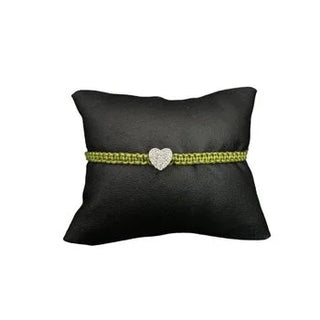 Freundschaftsband mit Strassherzerl – Handgeknüpft & größenverstellbar