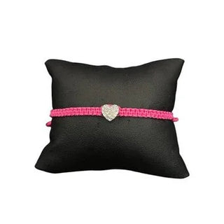 Freundschaftsband mit Strassherzerl – Handgeknüpft & größenverstellbar