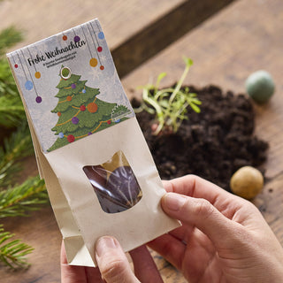 Weihnachtskugeln – Bunte Blumenmurmeln