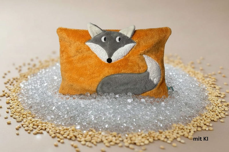 Bio Kuschelkissen Fuchs – GOTS Bio-Baumwolle | Spelzfüllung | Vegan — Ansicht 14