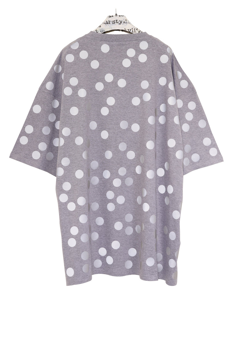 Full Reflective Points Bigshirt – Allover Reflexfolien-Print | Unisex Oversize — Ansicht 4