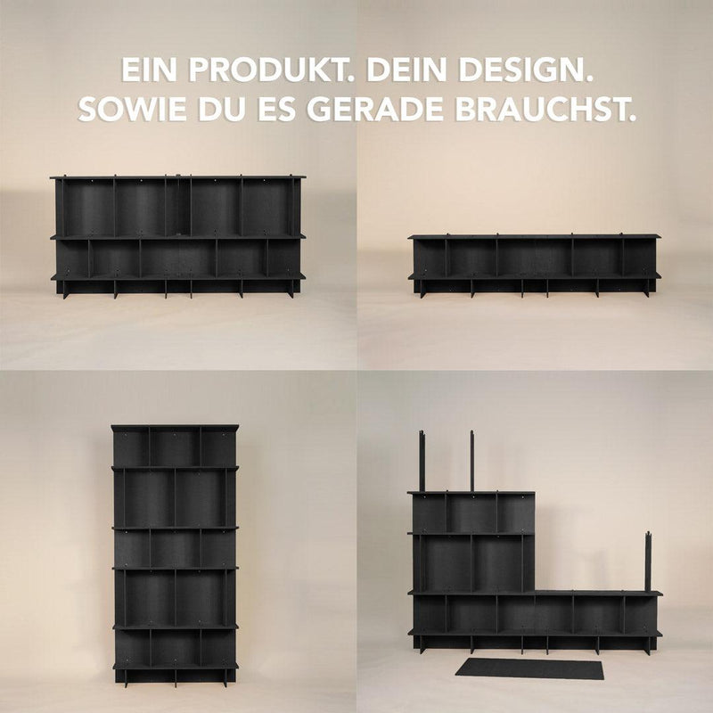 CLIPHUT Modulares Möbelset – 61 Teile flexibel kombinierbar, MDF-Holz — Ansicht 7