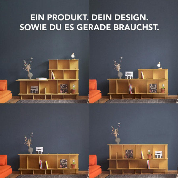 CLIPHUT Modulares Möbelset – 61 Teile flexibel kombinierbar, MDF-Holz