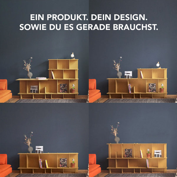 CLIPHUT Modular Furniture Set – 61 flexible, combinable pieces, MDF wood