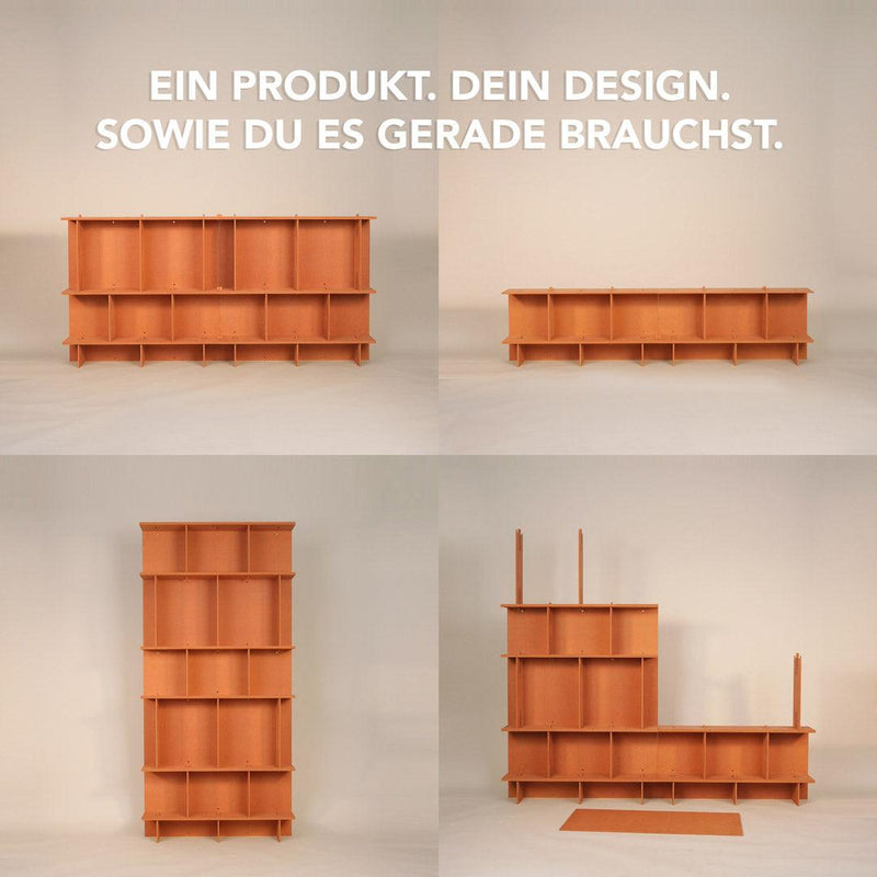 CLIPHUT Modulares Möbelset – 61 Teile flexibel kombinierbar, MDF-Holz — CLIPHUT