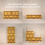 CLIPHUT Modulares Möbelset – 61 Teile flexibel kombinierbar, MDF-Holz