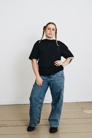 Oversize T-Shirt "UNITE" (black) – Organic Cotton | Fair Trade | Unisex Fit