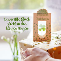 Glücksbringer – Echtes vierblättriges Kleeblatt in Glas — Ansicht 7