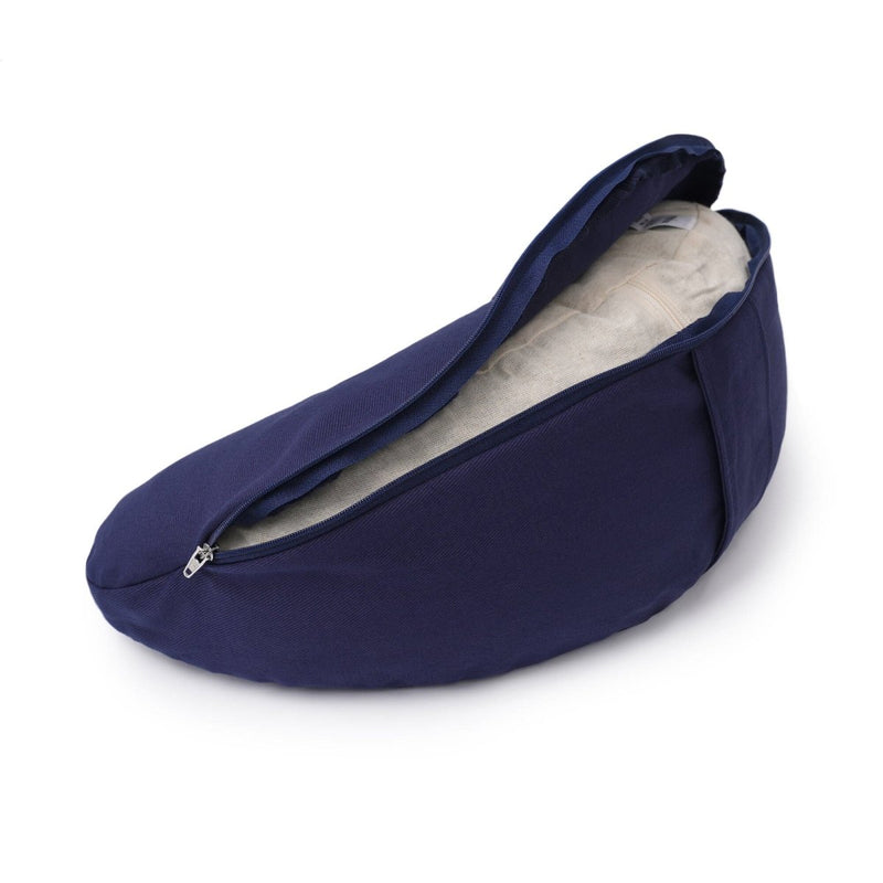Glückssitz® MOND Meditationskissen – 100 % Baumwolle halbrund — Ansicht 36