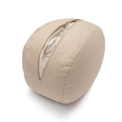 Glückssitz® Yogakissen OVAL – Meditationskissen Buchweizenschalen