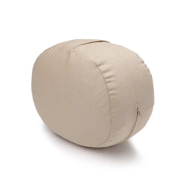 Glückssitz® Yogakissen OVAL – Meditationskissen Buchweizenschalen