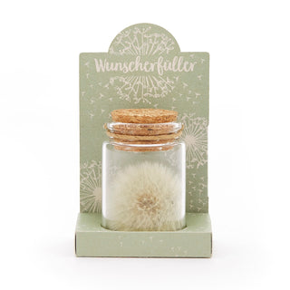 Wunscherfüller – Pusteblume im Glas