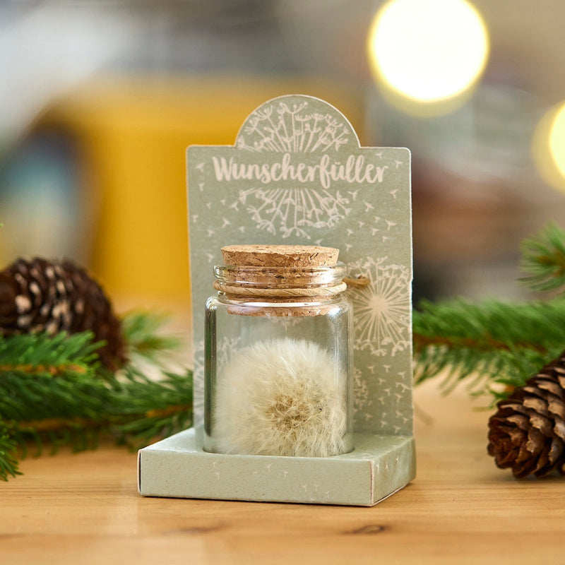 Wish Granter – Dandelion in Glass, Handmade — Die Stadtgärtner