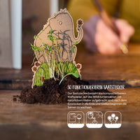 Osterkarte „Hurra, der Frühling kommt“ mit Wildblumen-Saatstecker — Ansicht 5
