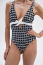HACOY Monogram Bathing Suit High Cut – Verstellbare Träger