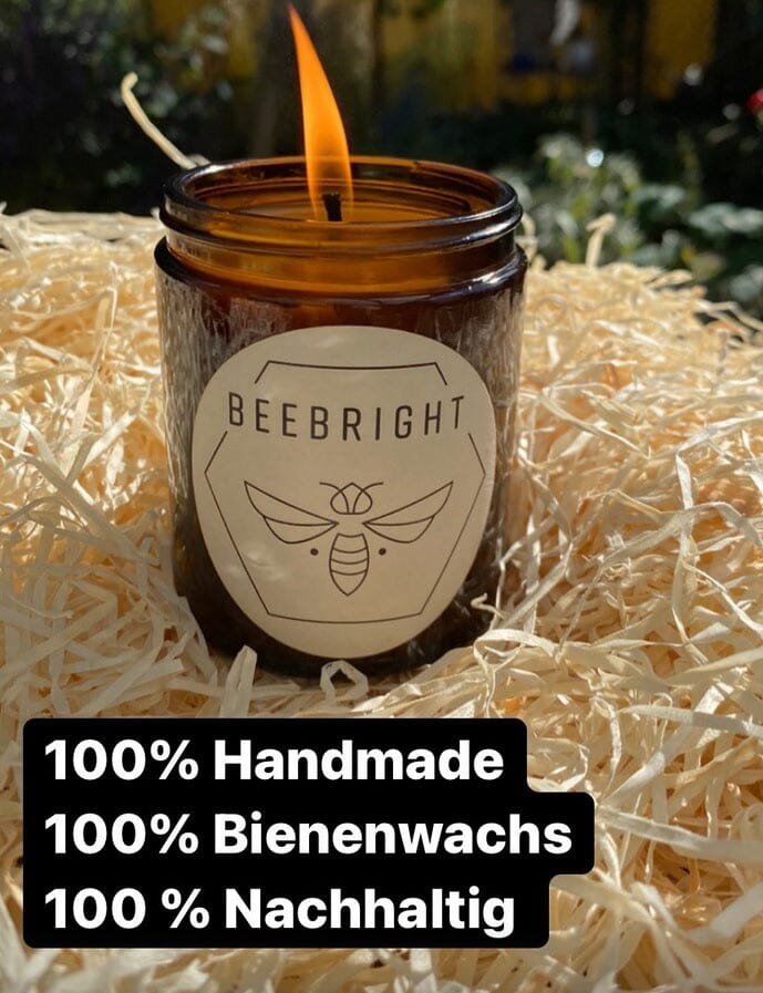 Handmade Beeswax Candle – regionally produced, 35-40h burn time — Ansicht 6