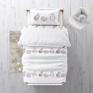 Leslis Kinderbettwäsche „Igelchen“ – Satin | Musselin | OEKO‑TEX