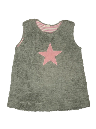 Kinderkleid Stern aus Bio-Baumwollplüsch – Kuschelig | Hautfreundlich | Nachhaltig