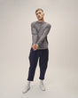 Herren Longsleeve Streifen aus Bio-Baumwolle & Recycled Polyester – Fair produziert