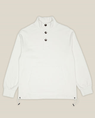 Herren Stehkragen Sweatshirt in Off White aus Bio-Baumwolle von WOTE – Freisteller Vorderansicht