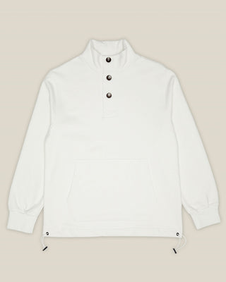 Herren Stehkragen Sweatshirt in Off White aus Bio-Baumwolle von WOTE – Freisteller Vorderansicht