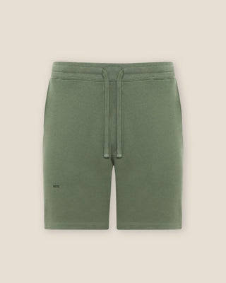 Herren Sweatshort in Olive aus Bio-Baumwolle von WOTE, Frontansicht freigestellt