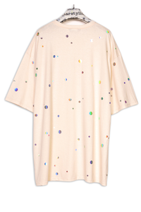 Starstyling Holo Dots Bigshirt – Holografische Punkte, Unisex Oversize — Ansicht 6