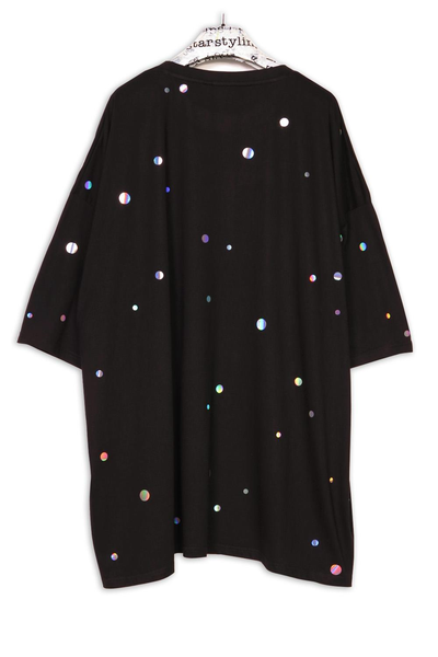 Starstyling Holo Dots Bigshirt – Holografische Punkte, Unisex Oversize