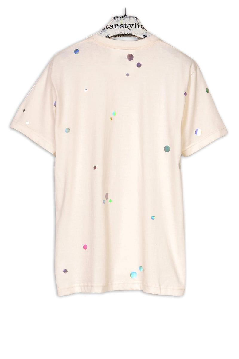 Starstyling Holo Dots T-Shirt Unisex holografischer Druck Relaxed Fit — Ansicht 6