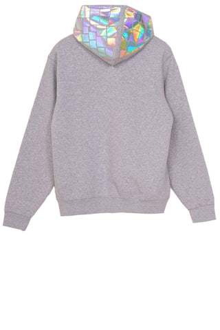 Unisex Hoody von Starstyling mit holografischem Mosaik auf der Kapuze und großer Fronttasche; handplatziert im Berliner Atelier – subtiler Glanz für Everyday.
