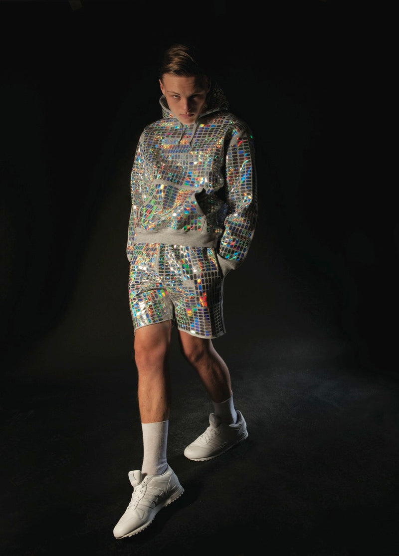 Starstyling Pills Allover Hoody – Unisex Metallic/Holo/Ice Foil Relaxed Fit — Ansicht 1