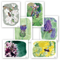 Set of 6 Bee Watercolor Postcards - Recycled Paper