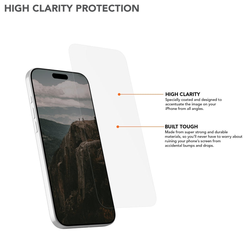 Rokform iPhone 17 Tempered Glass Screen Protector - 9H Hardness Edge-to-Edge Shield — Ansicht 2
