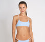 Ibiza Bikini Top Hellblau ECONYL® Schnürdesign