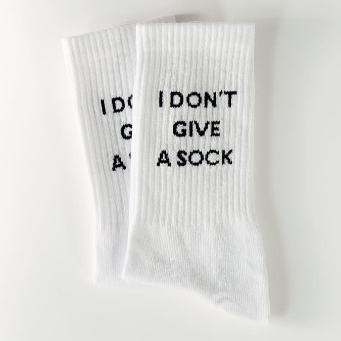 I don't give a Sock Statement Socken – Bio-Baumwolle, Made in EU — arrel - responsible apparel