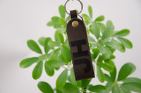 Monogramm-Schlüsselanhänger mit Gravur – Personalisiert, italienisches Leder — Ansicht 6