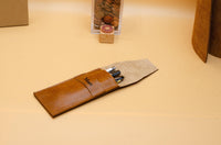 KATAAB Monogram Italian Leather Pencil Case – Handmade Berlin — Ansicht 2