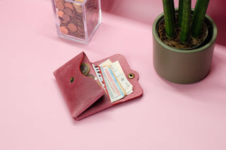 Minimalistischer Leder Geldbeutel – Echtleder | Handmade | Kompakt Berlin